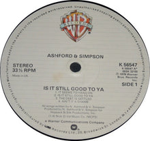 Load image into Gallery viewer, Ashford &amp; Simpson : Is It Still Good To Ya (LP, Album, Lyr)