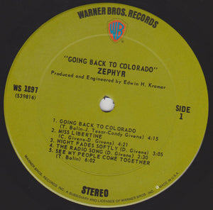 Zephyr (2) : Going Back To Colorado (LP, Album)