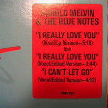 Load image into Gallery viewer, Harold Melvin And The Blue Notes : I Really Love You (12&quot;, Promo)