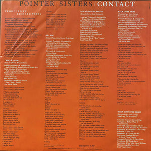 Pointer Sisters : Contact (LP, Album, RE)