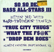 Load image into Gallery viewer, Various : So So Def Bass All-Stars Vol. III Street Sampler (LP, Promo, Smplr)
