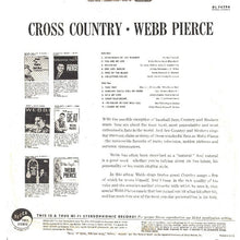 Load image into Gallery viewer, Webb Pierce : Cross Country (LP, Album, Pin)
