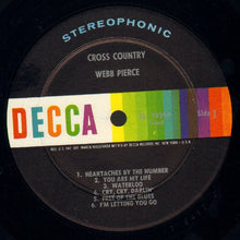 Load image into Gallery viewer, Webb Pierce : Cross Country (LP, Album, Pin)