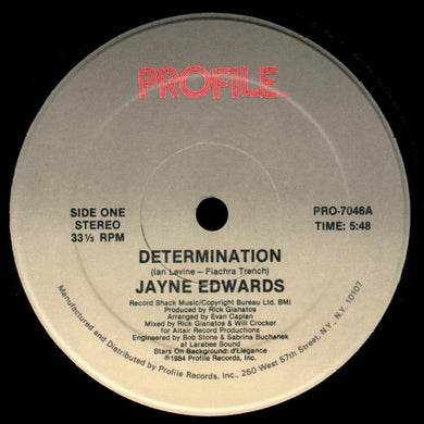 Jayne Edwards : Determination / It Should Have Been Me (12