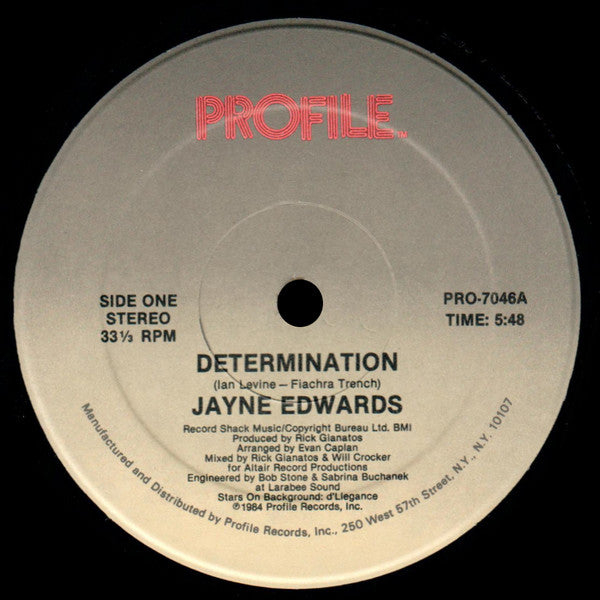 Jayne Edwards : Determination / It Should Have Been Me (12