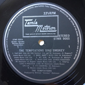 The Temptations : The Temptations Sing Smokey (LP, Album, RE)