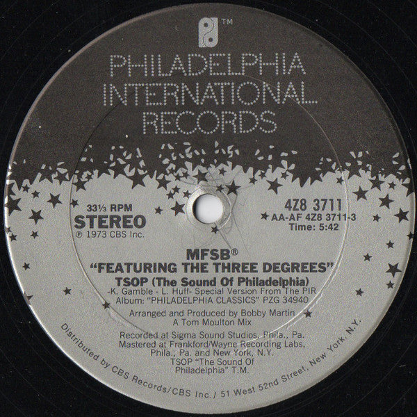MFSB : TSOP (The Sound Of Philadelphia) / Love Is The Message (12