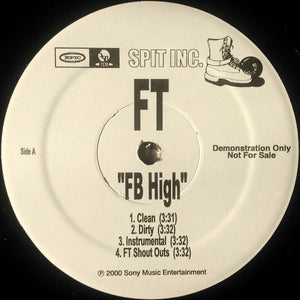 FT* : FB High / Ghetto Mania (12", Promo)