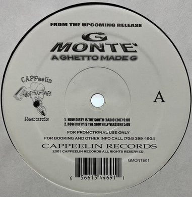 G Monte' : How Dirty Is The South / Love's The Only Thing (12