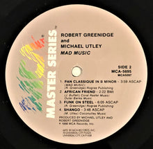 Load image into Gallery viewer, Robert Greenidge And Michael Utley : Mad Music (LP, Club)