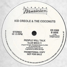 Load image into Gallery viewer, Kid Creole And The Coconuts : People Will Talk (LP Version B/W Club Mix) (12&quot;, Promo)
