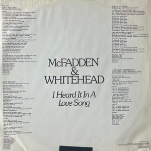 McFadden & Whitehead : I Heard It In A Love Song (LP, Album)