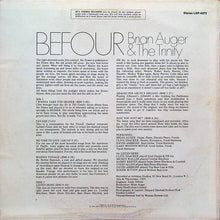 Load image into Gallery viewer, Brian Auger &amp; The Trinity : Befour (LP, Album, Ind)