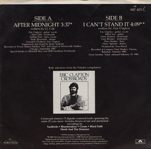 Eric Clapton : After Midnight (7", Single)