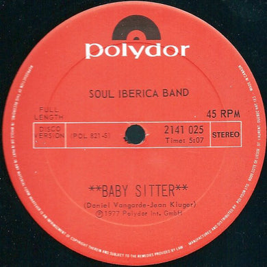 Soul Iberica Band : Baby Sitter / Funky Flamenco (12