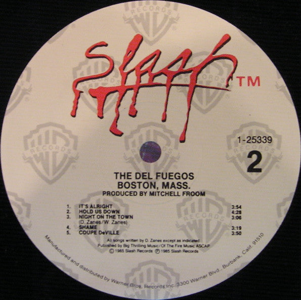 【中古】 Boston Massachusetts DelFuegos The Del Fuegos – Boston, Mass VG++ Original Slash 1-25339