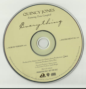 Quincy Jones Featuring Tevin Campbell : Everything (CD, Single, Promo)