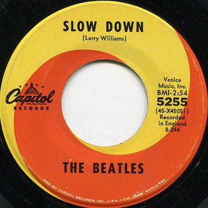 The Beatles : Matchbox / Slow Down (7", Single, Scr)