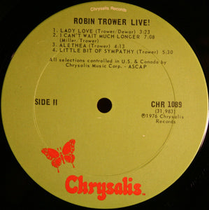 Robin Trower : Robin Trower Live! (LP, Album)