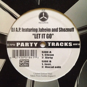 DJ A.P. Featuring Jaheim And Shoznuff : Let It Go (12", Ltd)