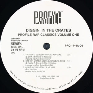 Various : Diggin' In The Crates - Profile Rap Classics Volume One (2xLP, Comp, Promo)