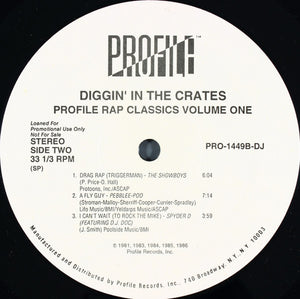 Various : Diggin' In The Crates - Profile Rap Classics Volume One (2xLP, Comp, Promo)