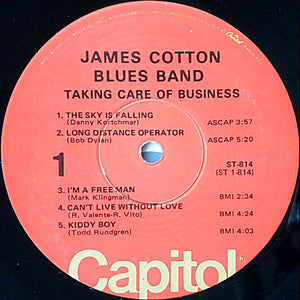 James Cotton Blues Band* : Taking Care Of Business (LP, Album, RP, Los)