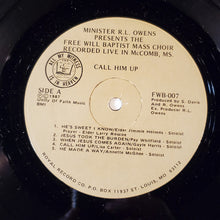 Load image into Gallery viewer, The Free Will Baptist Mass Choir : Call Him Up (LP, Album)