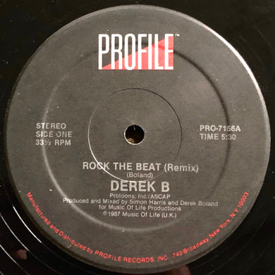 Derek B : Rock The Beat (12