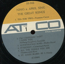 Load image into Gallery viewer, Nino Tempo &amp; April Stevens : Nino And April Sing The Great Songs (LP, Mono)