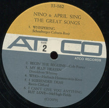 Load image into Gallery viewer, Nino Tempo &amp; April Stevens : Nino And April Sing The Great Songs (LP, Mono)