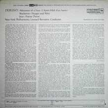Load image into Gallery viewer, Claude Debussy - Leonard Bernstein / The New York Philharmonic Orchestra : Afternoon Of A Faun; Nocturnes; Jeux (LP)