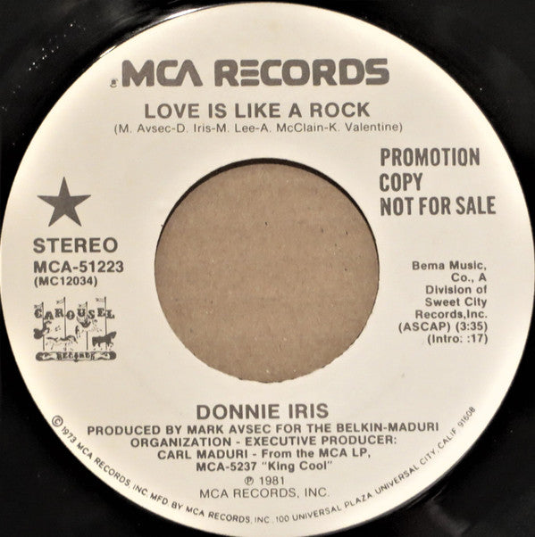 Donnie Iris : Love Is Like A Rock (7