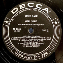Load image into Gallery viewer, Kitty Wells : After Dark (LP, Mono)