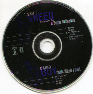 Sam Sneed / Danny Boy : U Better Recognize / Come When I Call (CD, Maxi)