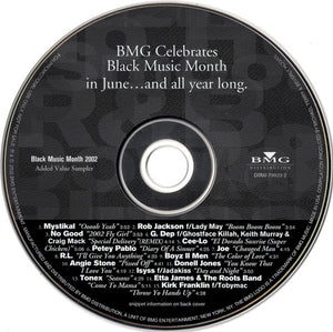 Various : Black Music Month 2002 CD Sampler (CD, Comp, Promo)