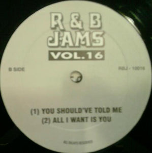 Various : R&B Jams Vol. 16 (12", Unofficial)