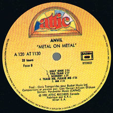 Load image into Gallery viewer, Anvil : Metal On Metal (LP, Album)