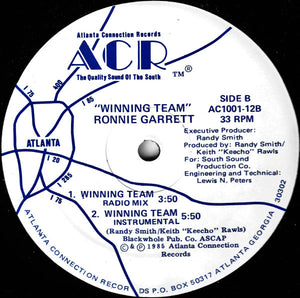 Ronnie Garrett : Winning Team (12")