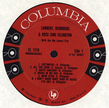 Load image into Gallery viewer, Lambert, Hendricks &amp; Ross With The Ike Isaacs Trio : Sing Ellington (LP, Mono)