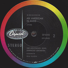 Load image into Gallery viewer, George Gershwin / The Hollywood Bowl Symphony Orchestra Conducted By Felix Slatkin, Leonard Pennario : Rhapsody In Blue / An American In Paris (LP, Album, RE)