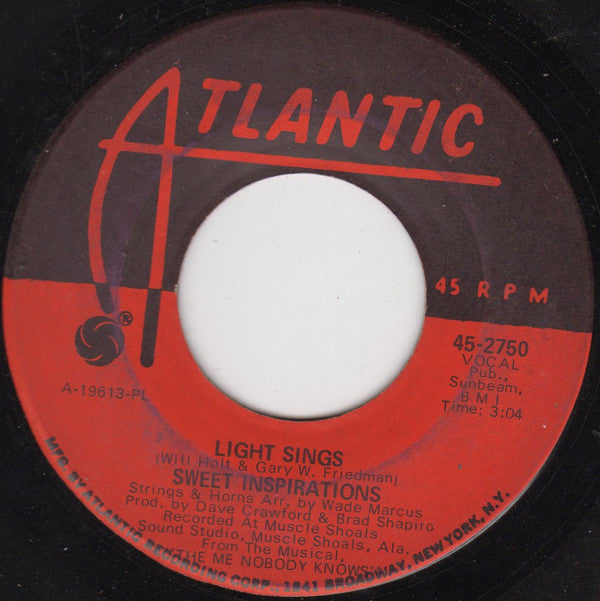 The Sweet Inspirations : Light Sings / This World (7