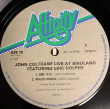 Load image into Gallery viewer, John Coltrane Featuring Eric Dolphy : Live At Birdland (LP, Album, RE)