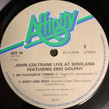 Load image into Gallery viewer, John Coltrane Featuring Eric Dolphy : Live At Birdland (LP, Album, RE)