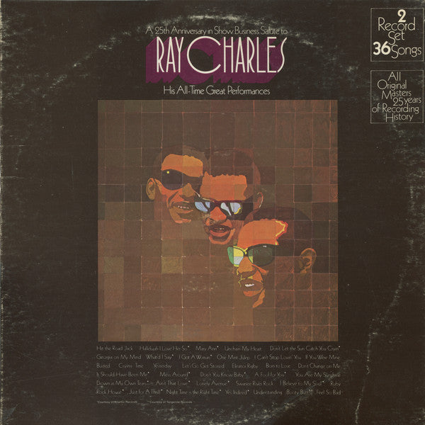 Ray Charles : A 25th Anniversary In Show Business Salute To Ray Charles (2xLP, Comp)