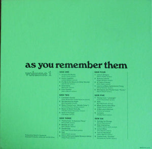 Billy May And His Orchestra : As You Remember Them: Great Instrumentals: Volume 1 (3xLP, Album + Box)