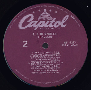 LJ Reynolds : Travelin' (LP, Album)