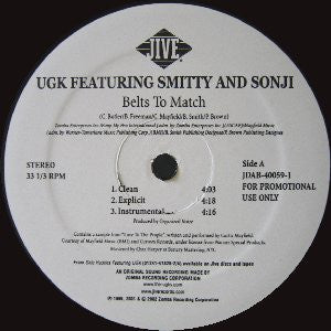 UGK / Mil : Belts To Match / The Game (12", Promo)