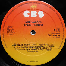 Load image into Gallery viewer, Mick Jagger : She's The Boss (LP, Album, Sun)