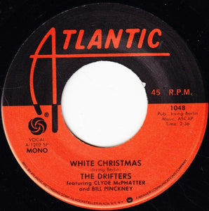 The Drifters Featuring Clyde McPhatter And Bill Pinckney* : White Christmas (7", RE, 75 )